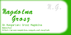 magdolna grosz business card